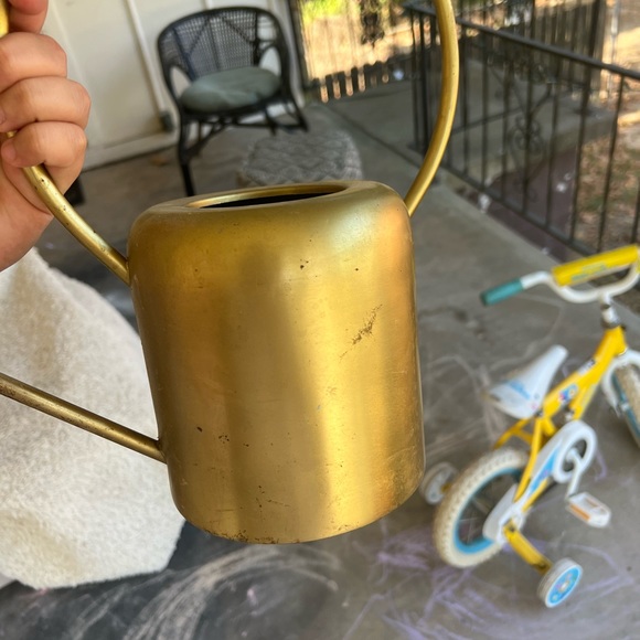 MCM mid century inspired copper tin watering can - Picture 8 of 11